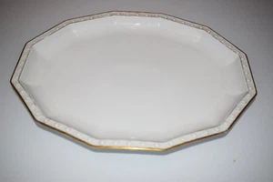 H&C Selb Bavaria Heinrich Parsifal Platte Porzellan weiß Goldrand Jugendstil - Bild 1 von 2