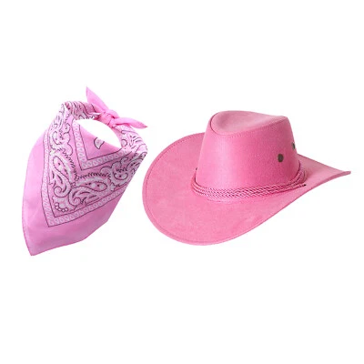 Roupa de cowboy macia para meninas meninos cosplay conjunto de cowgirl desempenho bandana - Imagem 1 de 3