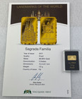 2017 Sagrada Familia Landmarks of the World 1/2g 9999 Gold Rectangular Coin