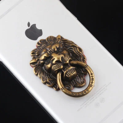 Suporte de anel de dedo vintage universal para celular/tablet - BRONZE LION - Imagem 1 de 2