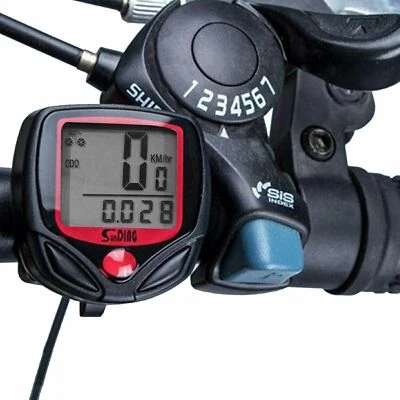 Waterproof Bicycle Bike Cycle LCD Display Digital Computer Speedometer Odometer - Image 1 of 4