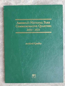 Carpeta Littleton LCF39 para cuartos de parque nacional de EE. UU. conjunto de fechas 2010-2021 - Imagen 1 de 9