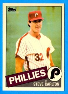 1985 Topps Tiffany STEVE CARLTON (ex-mt) Philadelphia Phillies  (A)