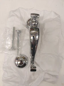 Old Doctor Knocker - Polished Chrome soild brass 196mm As Per Photos - Picture 1 of 6