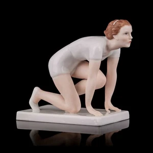 Rosenthal - Figurka Claire H. Weiss „Biegaczka na starcie” – ok. 1936 - Zdjęcie 1 z 11