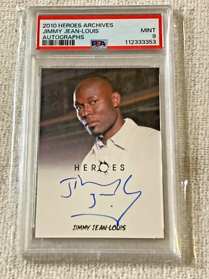 Tarjeta graduada Heroes Archive 2010 automático Jimmy Jean-Louis PSA 9 como nueva en losa POP 1 Foto 1 de 4