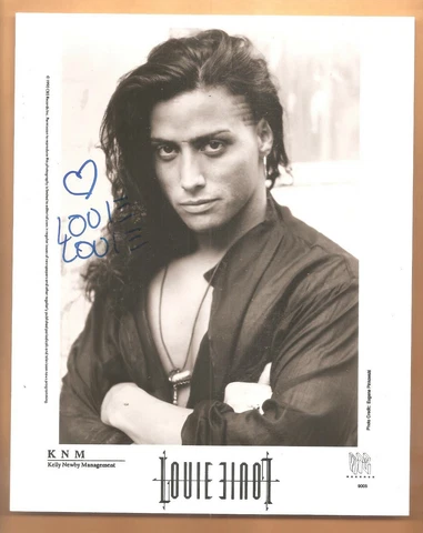 LOUIE LOUIE SIGNED/AUTOGRAPH 8X10-PUERTO RICAN MUSICIAN-MADONNA BORDERLINE VIDEO Cover