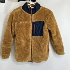 Tommy Bahama Jacket Size Large 10-12 boys Sherpa brown - Picture 1 of 4