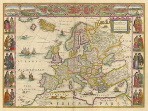 A4 Nachdruck alter Karten alte Karte verschiedener Teile der Welt Nachdruck 3 - Bild 1 von 1