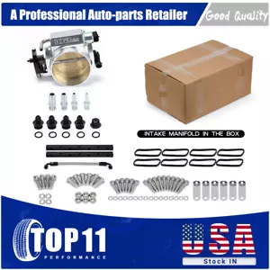 For LS1 LS2 LS6 102mm High Profile Intake Manifold w/Fuel Rail + Throttle Body - Picture 1 of 7