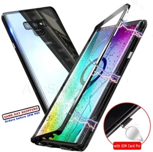 Magnetic Adsorption 9H Tempered Glass Cover Case for Samsung Galaxy Note 9 N960U - Picture 1 of 1