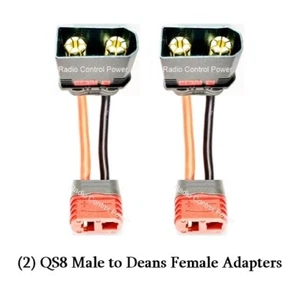 RCP-QS8 (2) QS8 MALE TO DEANS FEMALE ADAPTERS - Picture 1 of 20