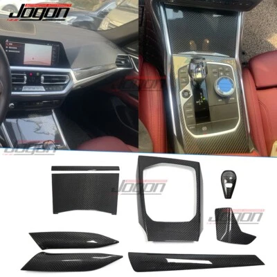 Kit embellecedores interiores consola salpicadero carbono para BMW G20 G22 320i M340i 2020-2022 Foto 1 de 4