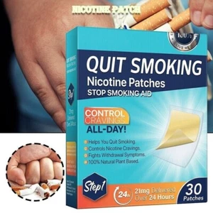 Nicotine Patches Stop Smoking Aid Steps 1 Through 3 to Quit Smoking Patches New - Picture 1 of 24