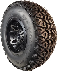 25x10.00-12 350 Mag 6pr Tire Rim Assembly for Kubota RTV 5 Lug 5/4.5 Aluminum - Picture 1 of 23