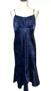 19 Cooper Mujer’s Satén Babydoll Vestido Sin Mangas Talla XL Azul Marino Hada Capricho - Imagen 1 de 8
