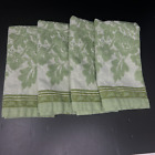 Williams Sonoma Green Floral Jacquard Napkins Set of 4 Linen Cotton Russia 20