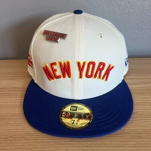 New York Mets Hat Cap Mens 7 3/8 New Era 59Fifty Big League Chew Pin MLB - Picture 1 of 12