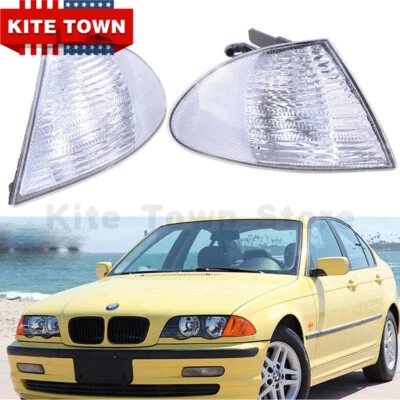 Nuevo par de luces de esquina transparentes para BMW E46 325i 325xi 330i 330xi 323i 328i 99-2001 Foto 1 de 4