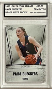 Bewertete GEM-MT 10 Paige Bueckers 2023 Leaf Draft Silber Edition Rookie #RS-67 - Bild 1 von 5