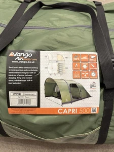 Vango Airbeam Capri 500 Inflatable 5 Birth Family Camping Tent - Used Once - Picture 1 of 8