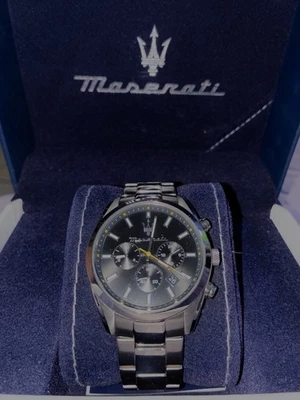 Maserati Competizione 43mm Cassa in Acciaio Inossidabile Cinturino Argento in... - Immagine 1 di 3