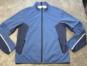 Giacca golf RLX Ralph Lauren uomo idrorepellente full zip blu/navy taglia M - Foto 1 di 10