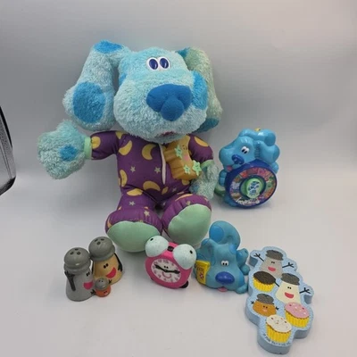 Peluche azul de colección Nickelodeon Blues Clues & You Bedtime y otros juguetes de pistas azules Foto 1 de 4