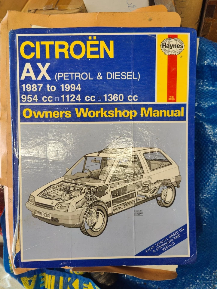 Citroen AX Haynes Car Workshop Manual 1987-1994 - Image 1 of 1
