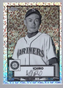 * 2021 Topps Chrome Platinum Anniversary Black & White Mini-Diamonds ICHIRO - Picture 1 of 2