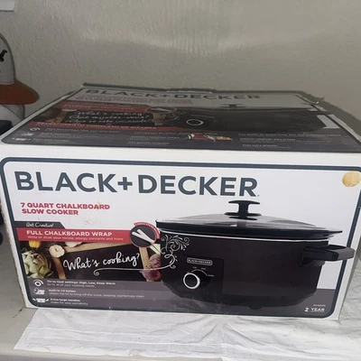 Black And Decker 7 Quart Chalkboard Slow Cooker SC4007D - Image 1 of 4