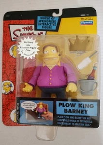 Simpsons Plow King Barney Series 11 World of Springfield Interactive Talk New - Picture 1 of 2
