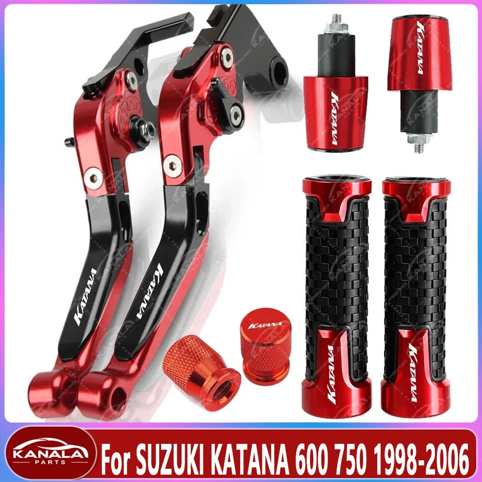 For SUZUKI KATANA 600 750 Motorcycle Adjustable Long Brake & Clutch Levers Sets Foto 1 de 1