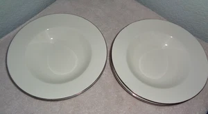 4 cuencos COMPTON NORITAKE con borde de porcelana fina banda de platino - Imagen 1 de 2