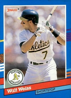 1991 Donruss #214 Walt Weiss - Image 1 of 2