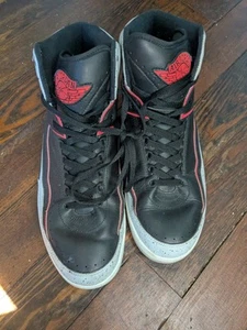 Nike Air Jordan 2 II Retro Infrared 23 Black Size 13 Sneakers 385475-023 - Picture 1 of 10