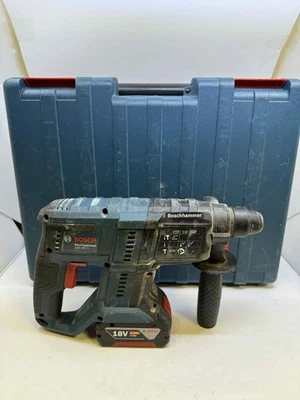 Bosch GBH 18V-21 SDS Brushless Cordless Rotary Hammer Drill + 4Ah Battery/Charge - Image 1 of 4