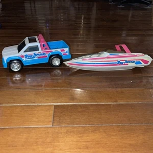 Vintage 80er Nylint Bay Jammer 8" Pickup Truck 1989 mit Boot ohne Trailer - Bild 1 von 21