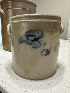 RARE 1800s BACHELDER MENASHA Wisconsin 1 GAL POTTERY SALT GLAZE Stoneware CROCK - Picture 1 of 10