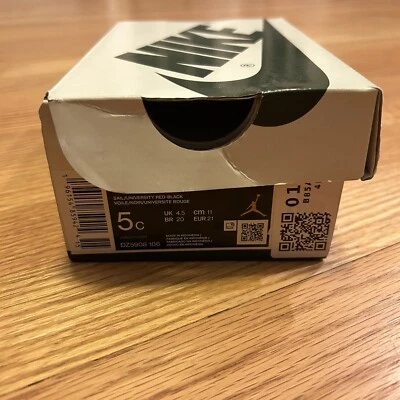 Jordan 1 Low Travis Scott Olive Toddler TD 5c SOLO CAJA VACÍA Foto 1 de 4