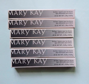 LOT OF 6 MARY KAY LIP LINER NEW IN BOX CORAL 041721 CLEAR 048453 CINNAMON 014730 - Picture 1 of 2