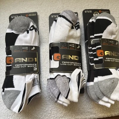 PACK DE 3 CALCETINES DE CORTE BAJO PARA HOMBRE AND1 PERFORMANCE TALLA 6-12,5 LOTE DE 3  Foto 1 de 4