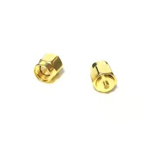 2pcs SMA male plug to IPX male RF Coaxial Adapter connector Straight goldplated - Picture 1 of 6
