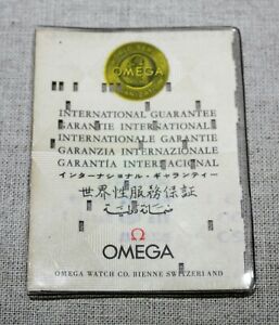 OMEGA Vintage Warranty IN Plastic Folder 1969 Italian Dealer
