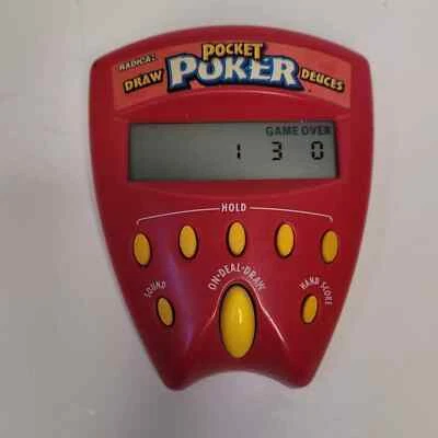 Radica Pocket Poker Juego Portátil Deuces Draw Poker FUNCIONA MUY BIEN - BATERÍAS INCLUIDAS Foto 1 de 2