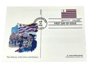 'Stars and Stripes' New England Flag 1775, 20 Cent First day Post Card (#52) - Picture 1 of 2