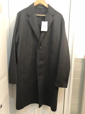 Theory Men's Cahsmere Double Face Wool Top Coat Charcoal , Size M , MRSP $1345 - Image 1 of 4