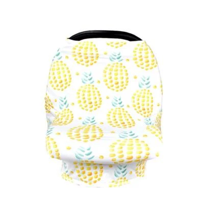 Cubierta de lactancia multiuso para recién nacido bebé elástico asiento de coche toldo cubierta de carro Foto 1 de 4