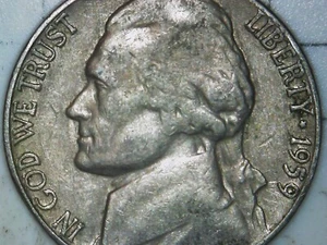 1959 D JEFFERSON NICKEL REVERSE DOUBLING ON UNITED STATES. VARIETY ERROR - Picture 1 of 4