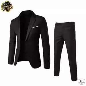 Trajes Para Hombres de Vestir Chaqueta Elegante Saco Pantalón Largo Boda - Imagen 1 de 28